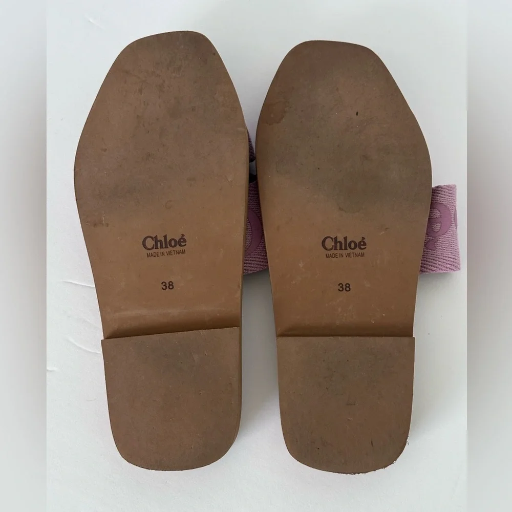 Chloé Woody Slide Sandals - Lilac